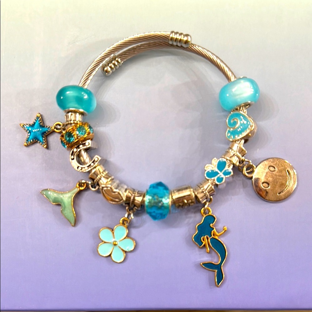 Charming summer -Themed Bracelet with Charms